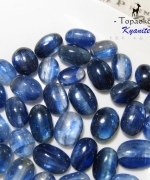 天然印度A級無優化高透體藍晶石裸石