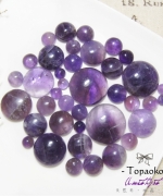 天然巴西紫水晶圓形.水滴戒面/裸石/貼片