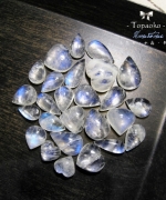 天然A級斯里蘭卡透體彩藍月光石裸石