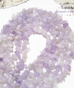 天然馬達加斯加透體薰衣草紫水晶碎石孔珠