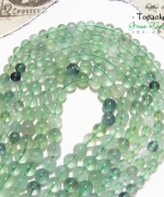天然A級巴西高透體綠螢石圓珠