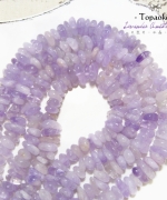 天然A級馬達加斯加薰衣草紫水晶隨形圓角扁片珠