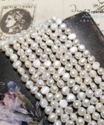 天然A級白色隨形淡水珍珠