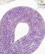 天然A級巴西高透體紫水晶切面圓珠